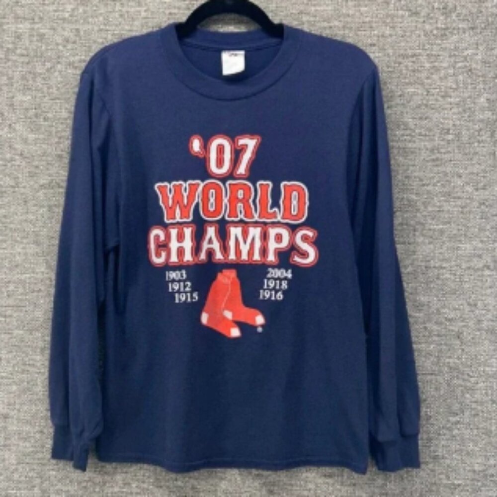 Boston Red Sox Championship Shirt Womens Small MLB Y2k Vintage Shirt‎
